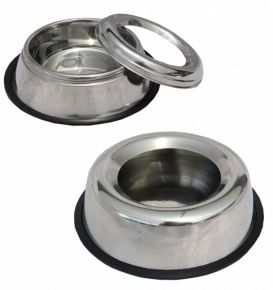 No Spill Stainless Steel Bowl Food Water Bowls Dog Bowls Pet Homes