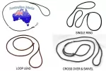 Flat 7mm, & 12mm Dog Show Lead 5 styles