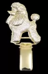 Dog Show Number Holder - POODLE PUPPY CUT Gold