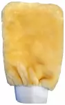 Pure Australian Sheepskin Grooming Mitt White BAND