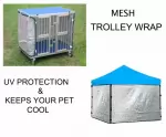 Silver Mesh Shade Cloth Trolley or Gazebo