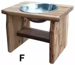 CAMPHOR WOOD RAISED BOWL - F